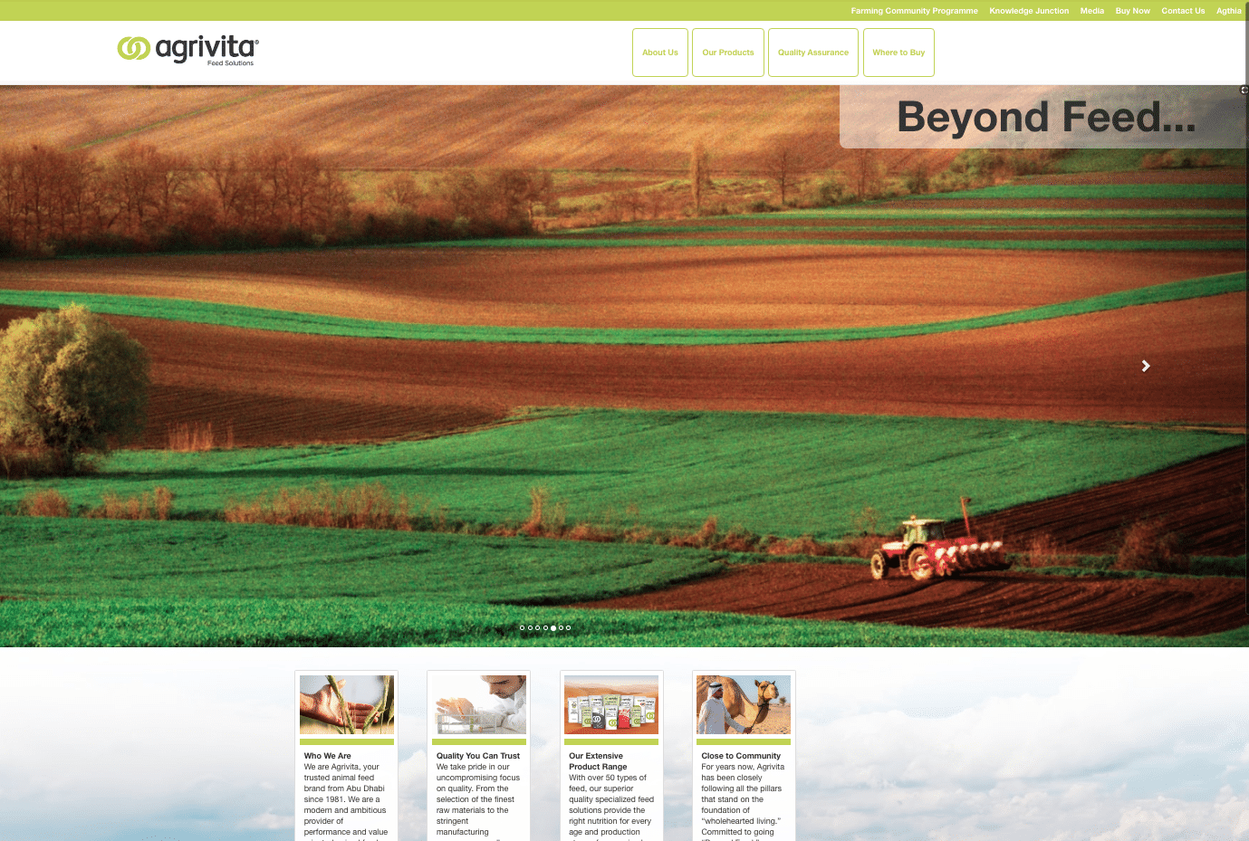 New website for Agrivita - AERON BRAND INNOVATION & DESIGN